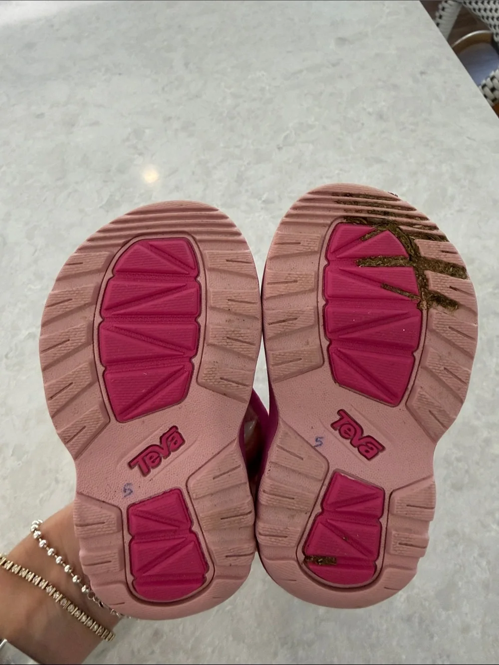 Teva Kids Magenta Pink Hook-and-Loop Sandals